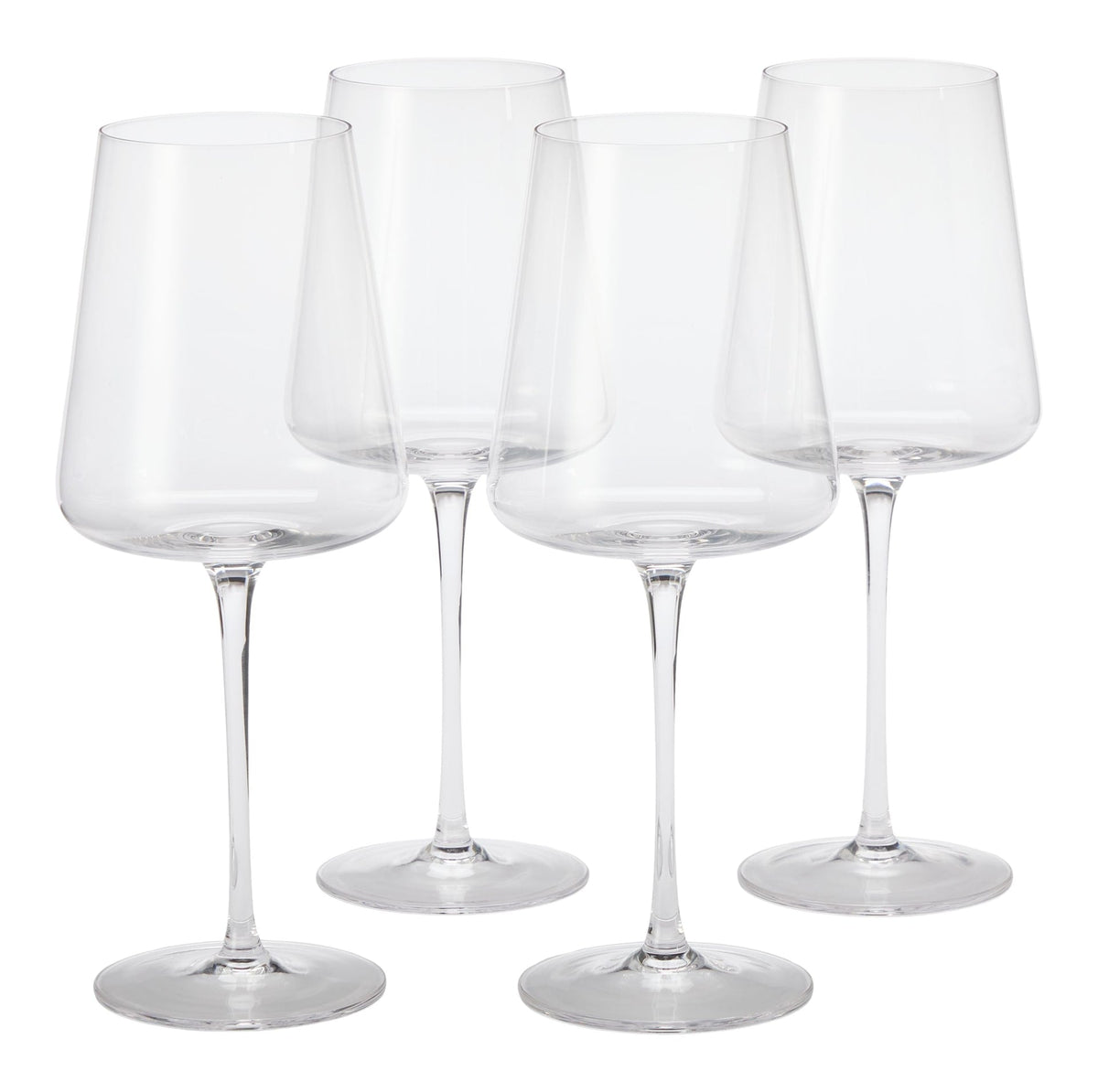 Modern Lead-Free Stemmed Wine Glass Set, 4-pk