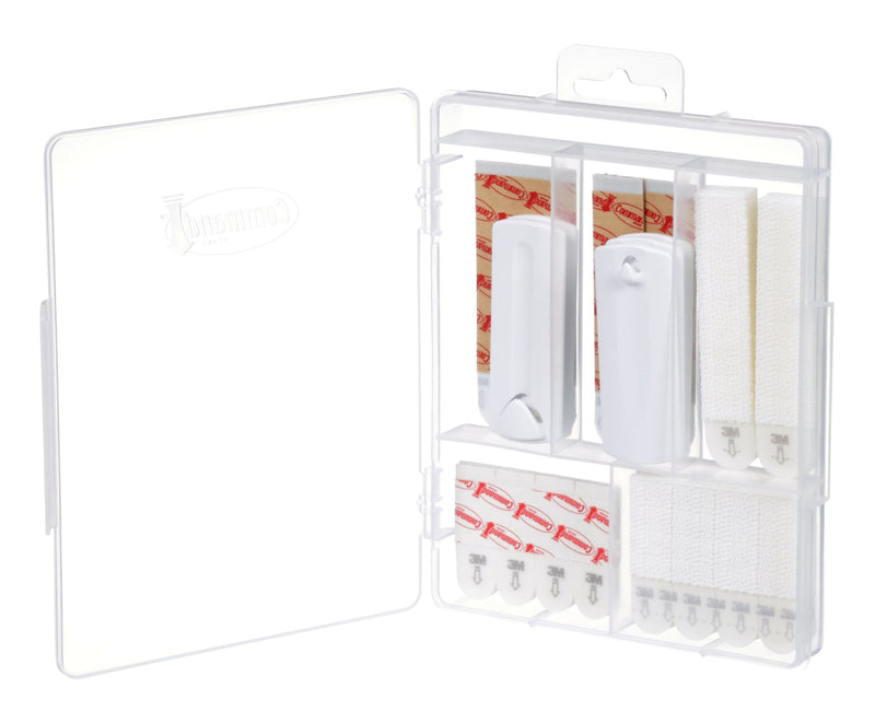 Picture Hanging Kit with Adhesive Strips, White, 50 Strips/Pack Q8427