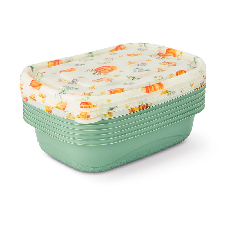 Harvest Green/White Disposable Containers K2541