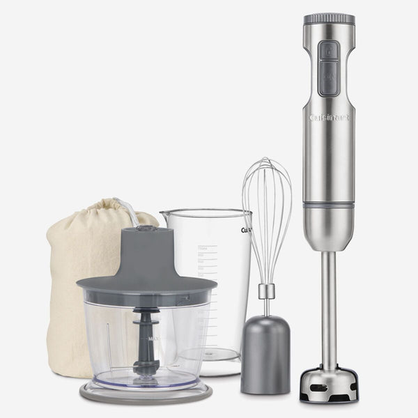 SmartStick 2-Speed Corded Hand Blender with Chopper & Whisk Attachments, Stainless Steel F6819