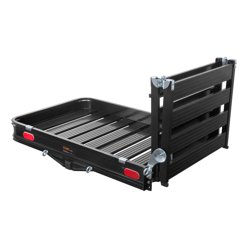 18112 Aluminum Hitch Mount Basket-Style Cargo Carrier with Ramp, Fits 2-in Receivers, 50 x 30-in U7588
