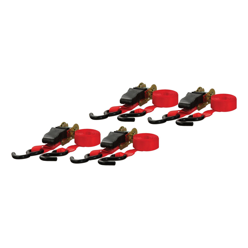 83002 16-ft Red Cargo Straps with S-Hooks (500-lb, 4-pk) Q5548