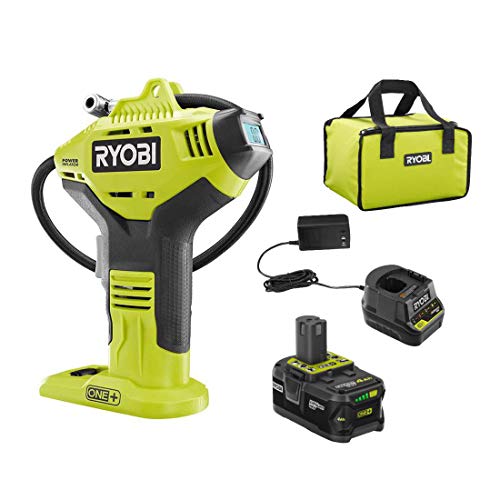 Cordless High Pressure Inflator with Digital Gauge & 18V Lithium-Ion Battery, Portable Tire & Sports Equipment Pump Q6891