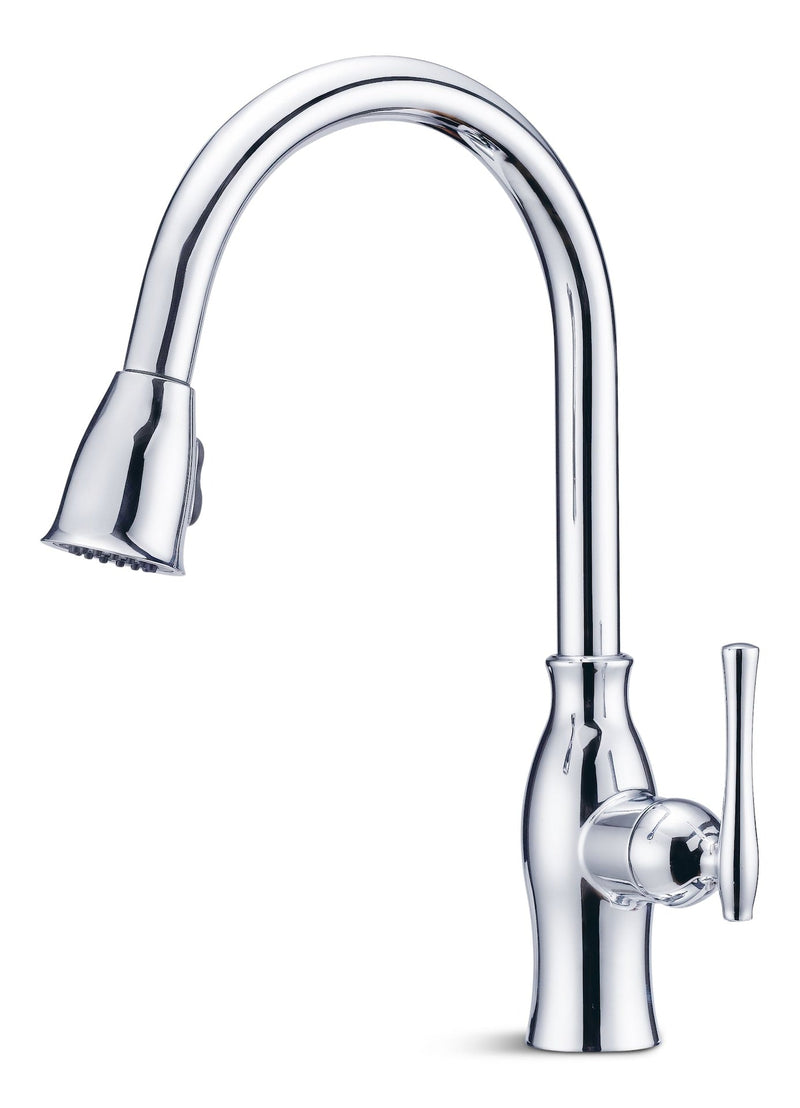 Lisa Single-Handle Pull-Down Kitchen Faucet, Chrome F5523