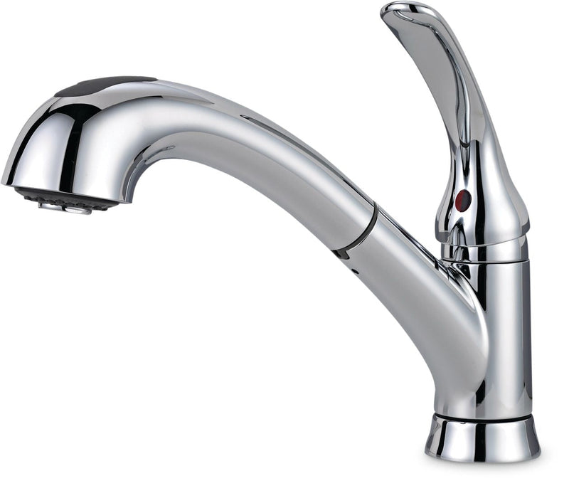 Casey Single Handle Pull Out Kitchen Faucet, Chrome W1542