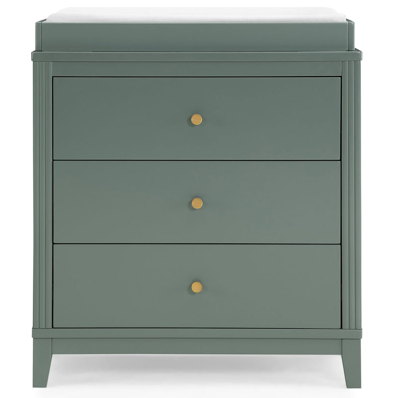 Eloise 3-Drawer Dresser with Changing Top, Grassy Glen Z6192