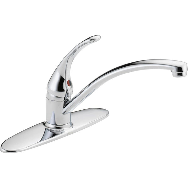 Faucet Principals Single Handle Kitchen Faucet, Chrome S4198