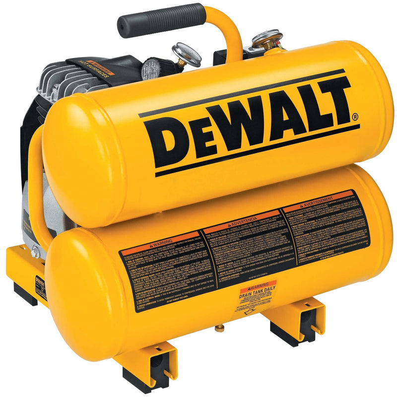 4-Gallon Twin Stack Air Compressor, 125 PSI D7624