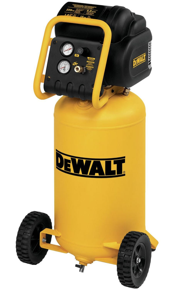 D55168 15-Gallon Oil-Free Portable Workshop Vertical Air Compressor, 225 PSI O5482