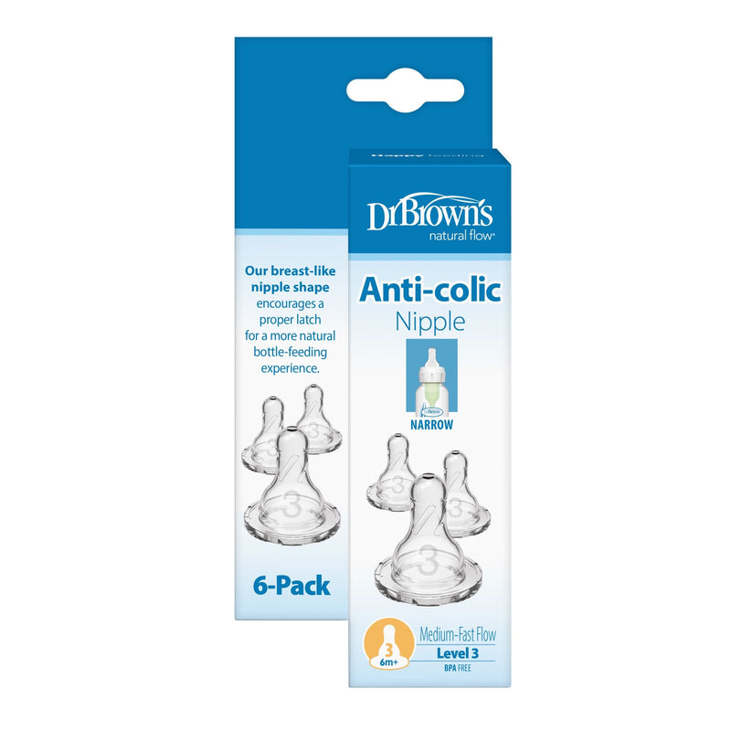 Natural Flow Level 3 Silicone Nipples, 6-pk N1967