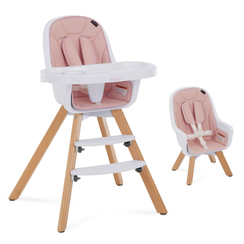 Zoodle Convertible High Chair, Pink D7669