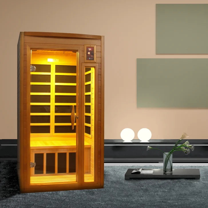 Dynamic Saunas Barcelona 1- to 2-person Infrared Carbon Sauna F3463
