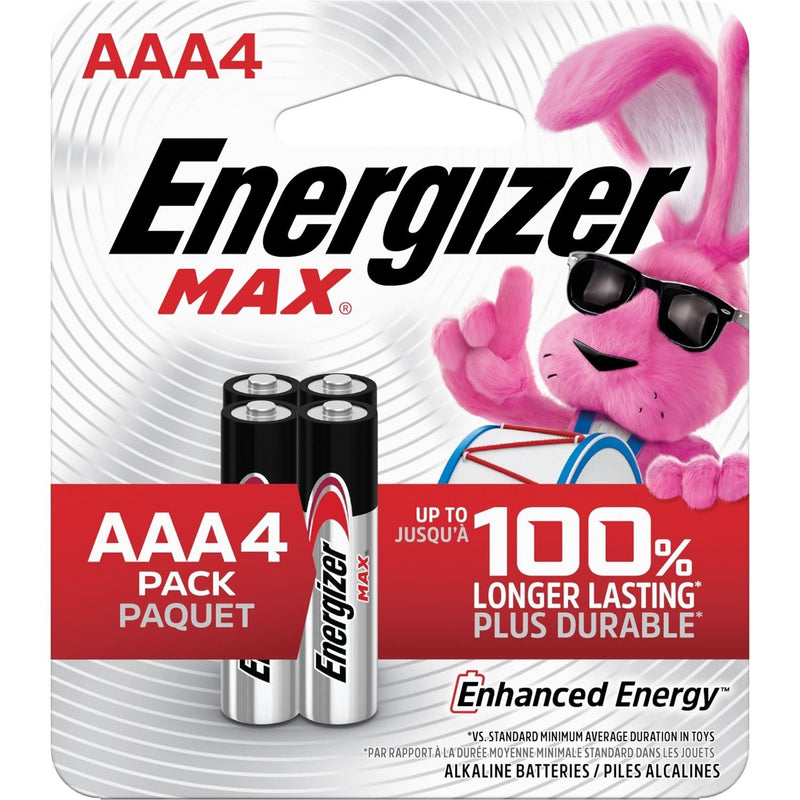 Max 4-pk AAA Alkaline Batteries, Long Lasting, All Purpose O5351