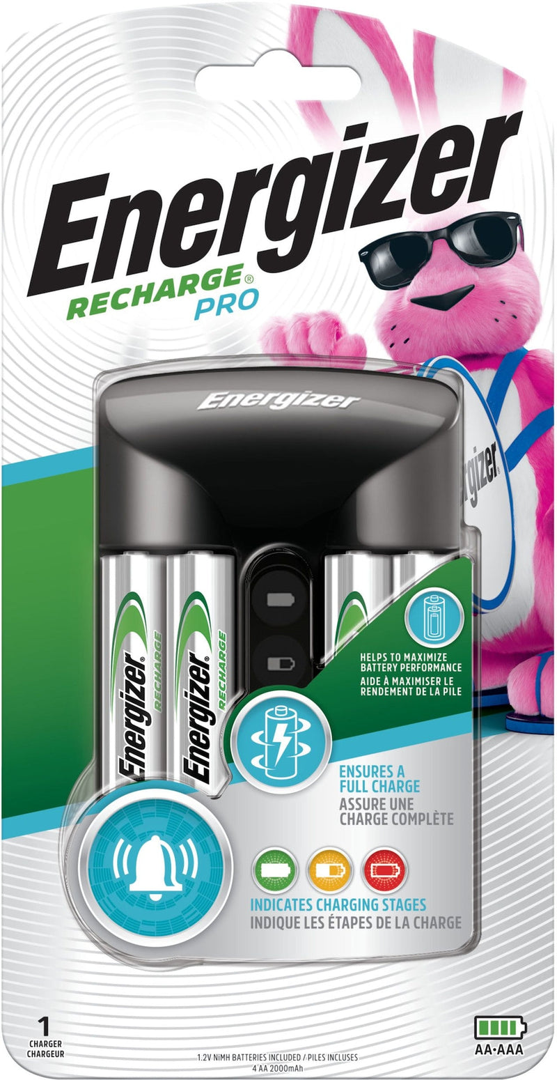 Recharge Pro CHPROWB4 AA /AAA Rechargeable Battery Charger with 4 AA NiMH Batteries C2281