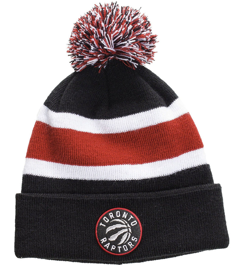 Fan Favorite Mass Breakaway Stretch Knit Cuffed Toque with Pom Pom, Blue/Red T7042