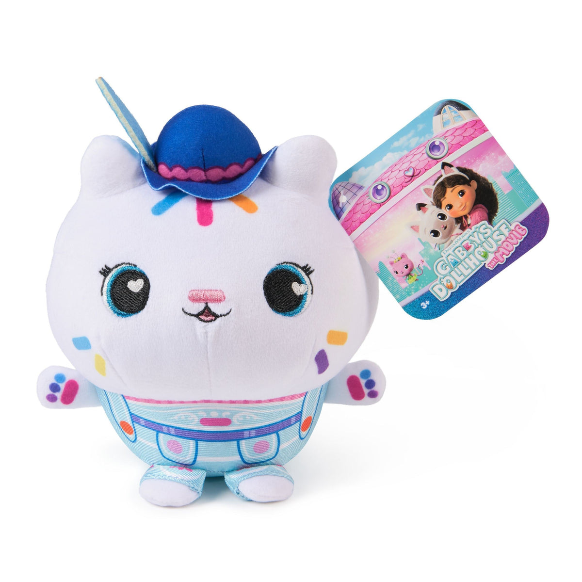 The Movie Official Plush Toy, Cat Stuffed Animal, 8-in Plush, Ages 3+