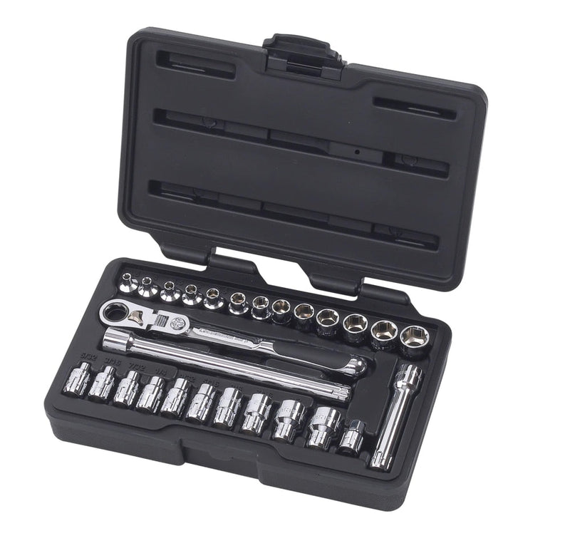 Pass-Thru 1/4-in Drive Socket Set 27-pc, SAE/Metric X0853