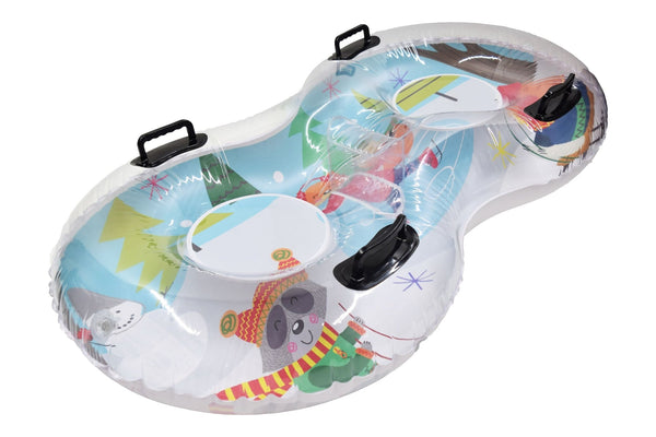 2-Person Duo Inflatable Winter Snow Tube U1510