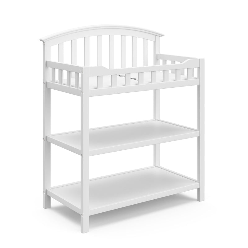 White Changing Table with Water-Resistant Pad D2687