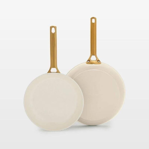 Luxe 2pc Ceramic Frypan set - cream K7943