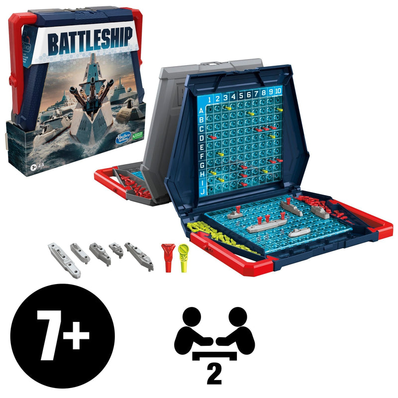 Games Battleship Classic Board Game, Strategy Game for Kids, Age 7+ X8318