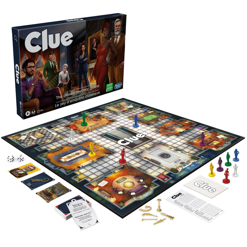 Games Clue Classic Mystery Board Game, Ages 8+ N3484