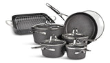 The Rock Non-Stick Cookware Set with Matching Roaster, 10-pc