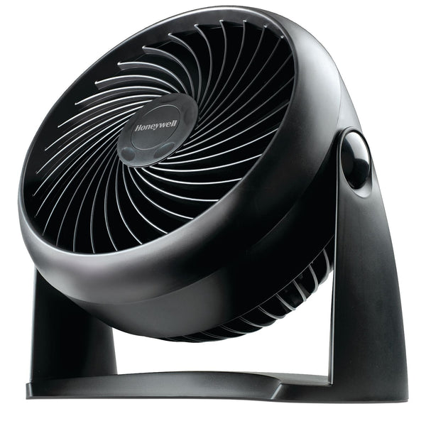 TurboForce Tilt-Head Portable Air Circulator Table/Desk Fan, 3-Speed, Black, 7-in U3659