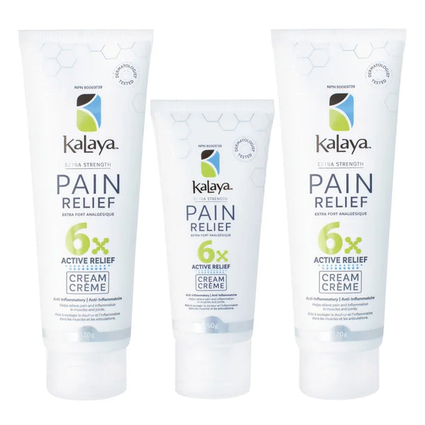 KaLaya 6x Extra Strength Pain Relief Cream, 2 x 120 g + 50 g A1718
