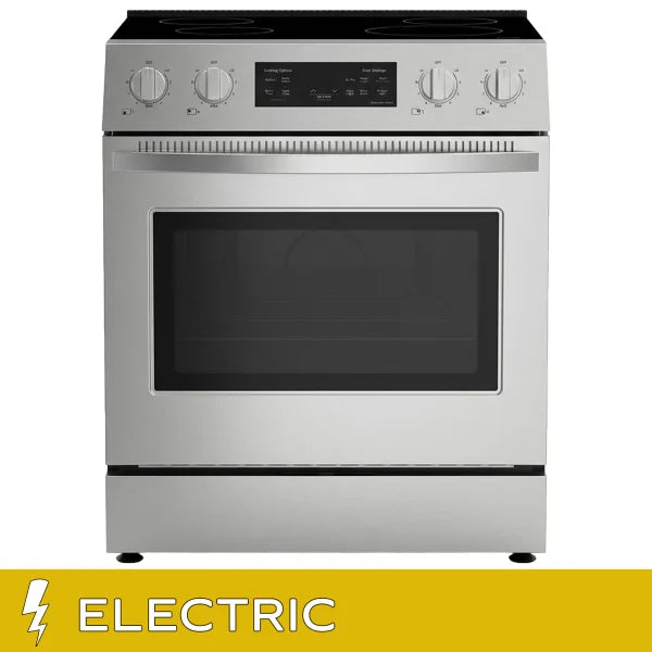 30 in. 5 cu ft. Stainless Steel Front Control Electric Range with Air Fry and True Convection R9269