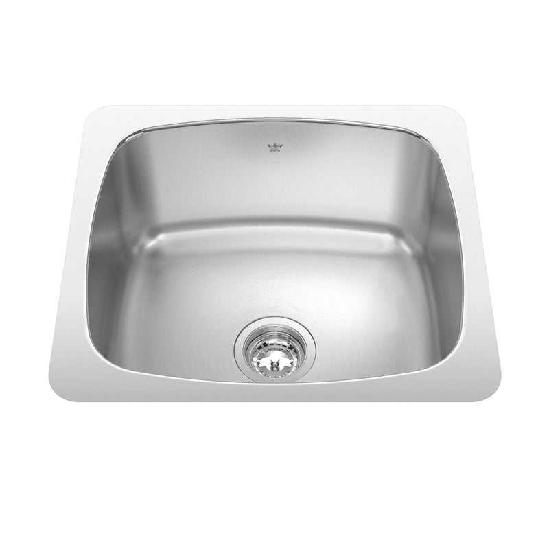 Utility Single Stainless Steel Laundry Sink, 20x18-in P0738