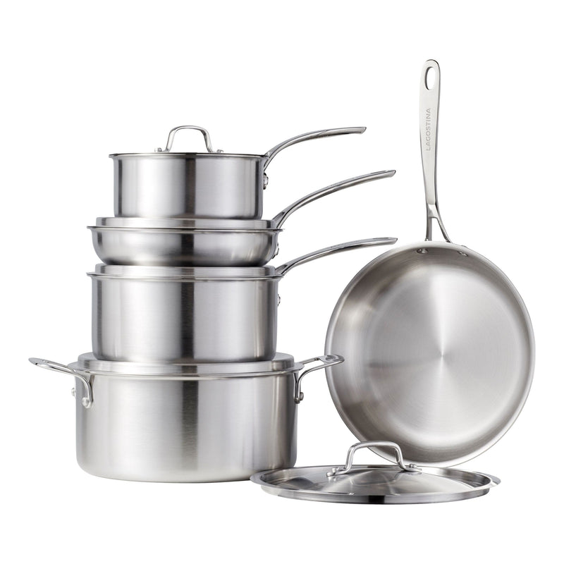 3-Ply Commercial Clad Cookware Set, 10-pc P5559