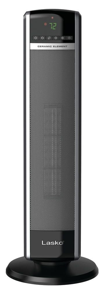 1500W Digital Tower Ceramic Space Heater withRemote Control, 1500W, Black, 30-in D8804