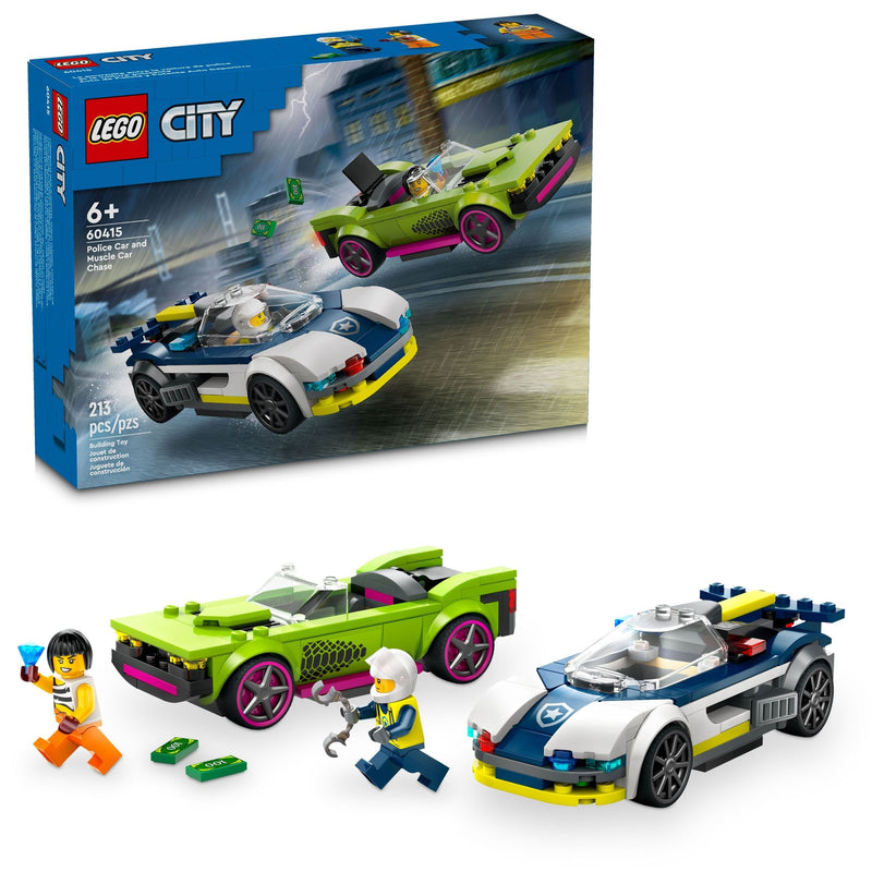 City Police Car and Muscle Car Chase - 60415, 213-pcs, Ages 6+ O0323