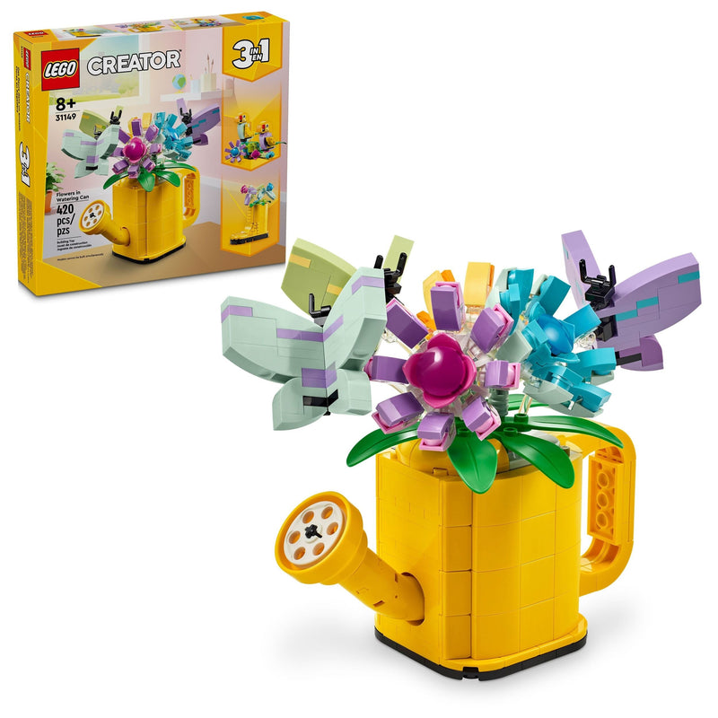 Creator 3-in-1 Flowers in Watering Can - 31149, 420-pcs, Ages 8+ T8991