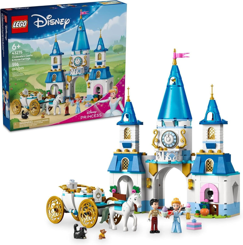 Cinderella's Castle & Horse Carriage - 43275, 596-pcs, Ages 6+ L7525