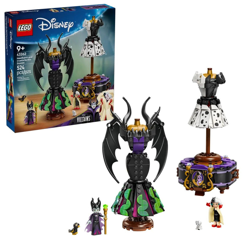 Villains Maleficent’s and Cruella De Vil’s Dresses - 43262, 524-pcs, Ages 9+ J3724