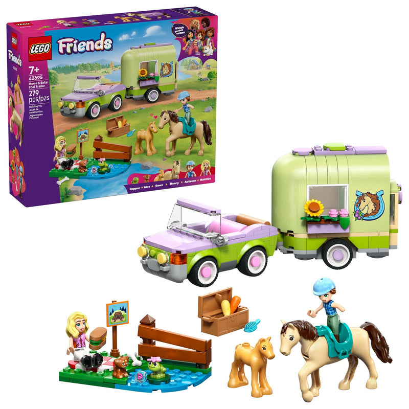 Friends Horse & Baby Foal Trailer - 42695, 279-pcs, Ages 6+ I6990