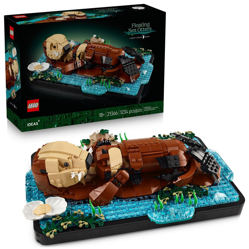 Ideas Floating Sea Otters Building Toy Set - 21366, 1234-pc, Ages 18+ X4400