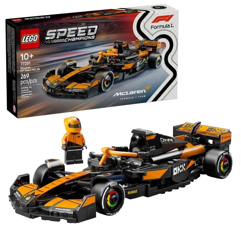 Speed Champions F1 Team MCL38 Race Car - 77251, 269-pcs, Ages 10+ I5102