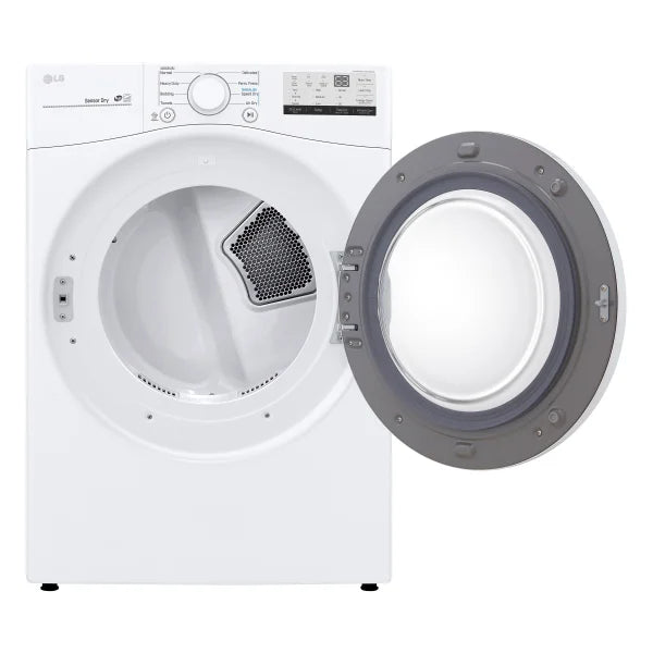 LG 7.4 cu ft. White Electric Dryer with Sensor Dry N8903