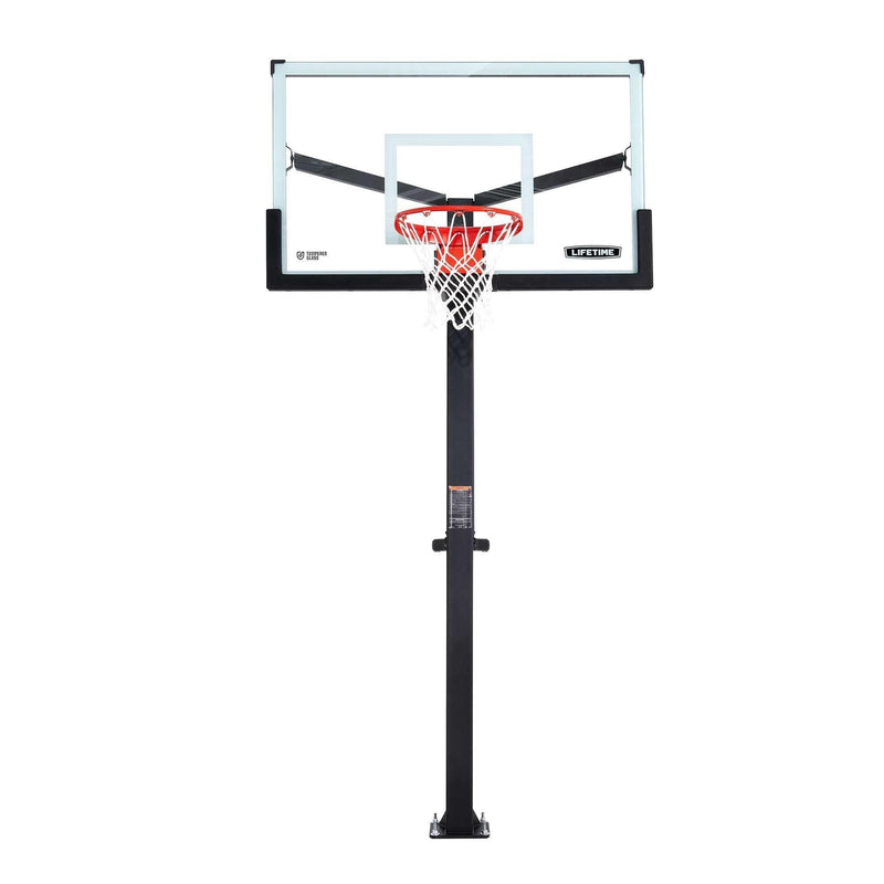 Mommoth Bolt Down Basketball Hoop with 60-in Tempered Glass Z3429