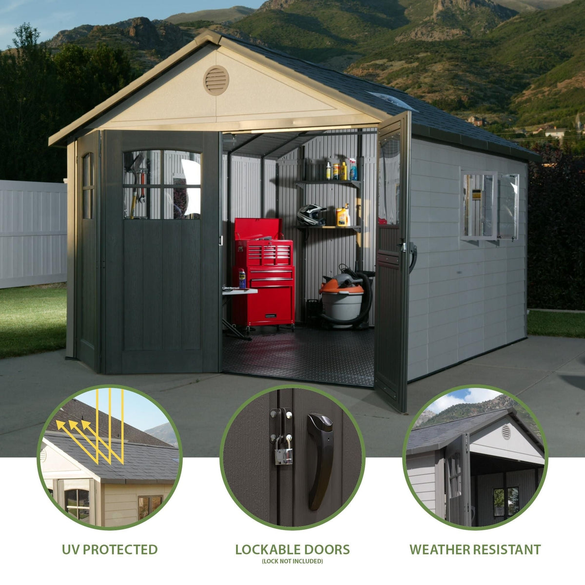 Outdoor Storage Shed, 11-ft x 11-ft