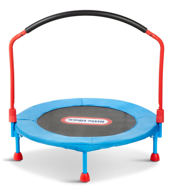 Outdoor/Indoor Portable Bounce Round Trampoline, 3-ft, Ages 3+, Blue Q8548