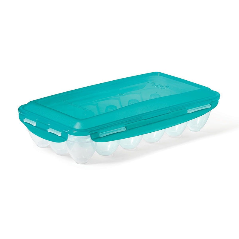 by BPA Free Plastic 18-Egg Holder with Airtight Clip Lid U2640
