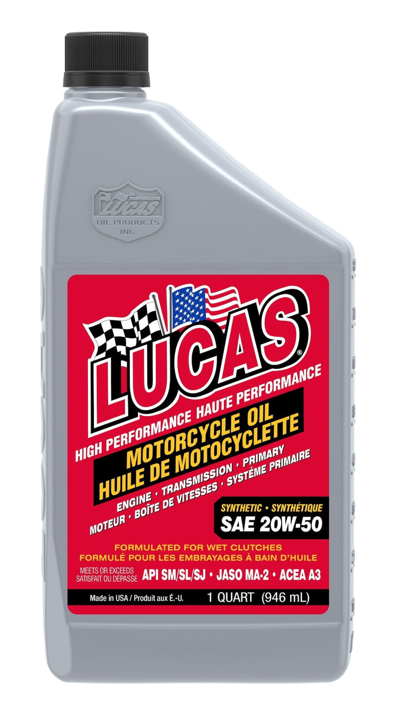 Oil High Performance Synthetic Motorcycle Oil SAE, 946-mL H1430