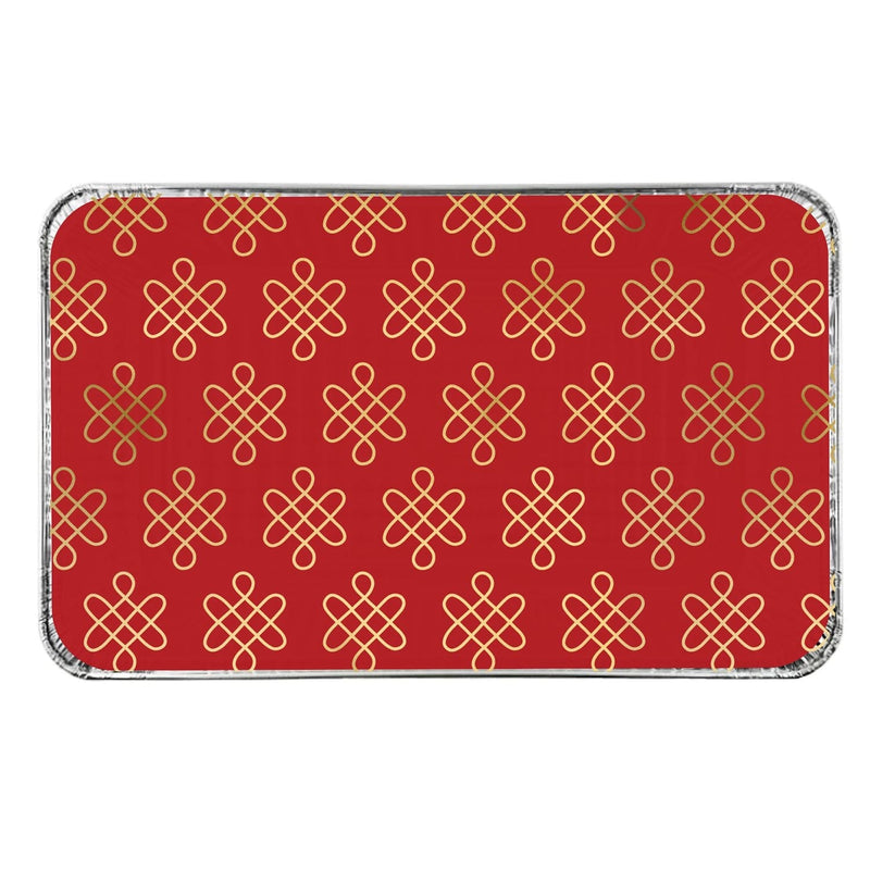 Lunar New Year Small Foil Pans and Lids, 6-pk J5331