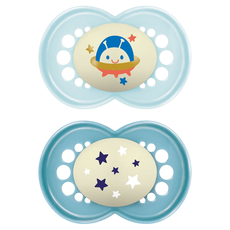 Matte Non-Deco Pacifier, 6-16 Months, Boy, 2-pk H6229