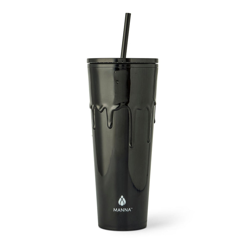 710-mL BPA-Free Black Slime Drip Textured Tumbler N4187