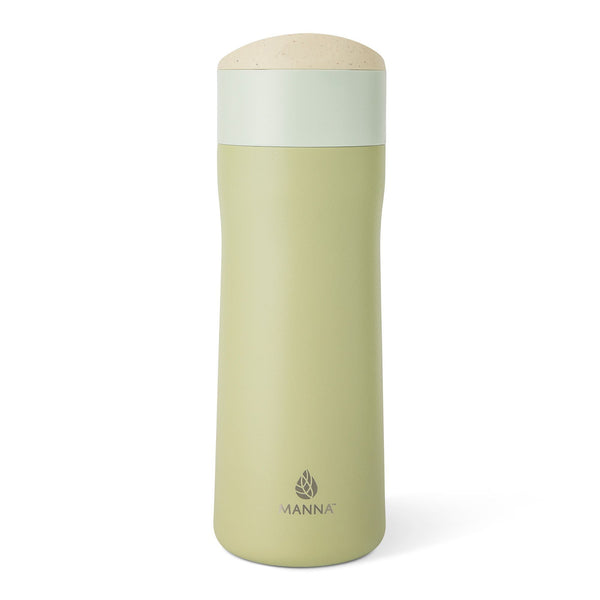 Brew Eco Stainless Steel Insulated Flow-Switch Brew Mug, 16-oz, Moss, with Sipping Spout Q1583